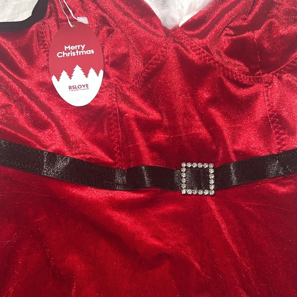 RSLOVE Christmas Lingerie For Women Santa Babydoll - Picture 3 of 3